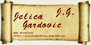 Jelica Gardović vizit kartica